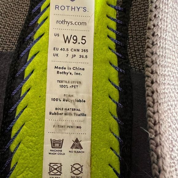 Rothy's Gray The Point Ballet Flats Size 9 1/2 - Picture 7 of 8